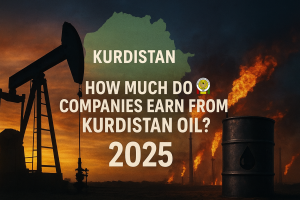 Chart and economic analysis of oil production costs and profits in the Kurdistan Region of Iraq