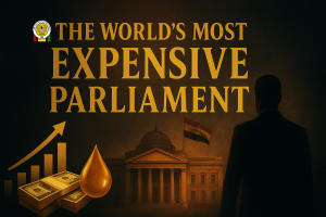 Iraqi parliament building, the world's most expensive parliament with high salaries and expenditures
