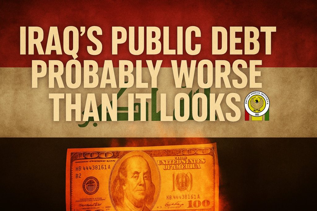 Iraq public debt crisis and economic challenges in 2025 — showing the impact of oil dependency, domestic borrowing, and budget deficit on the Iraqi economy.