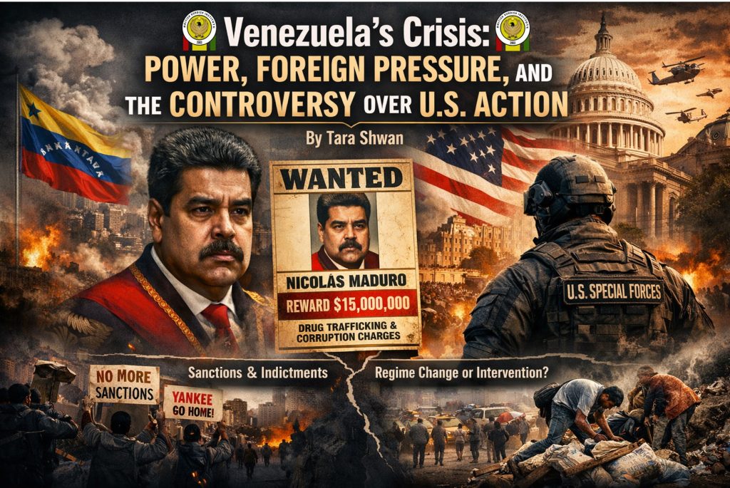 Nicolás Maduro addressing the Venezuelan crisis amid U.S. sanctions and international pressure