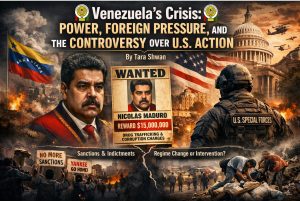 Nicolás Maduro addressing the Venezuelan crisis amid U.S. sanctions and international pressure